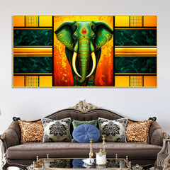 luxury-elephant-wall-art-painting-for-living-room-decor