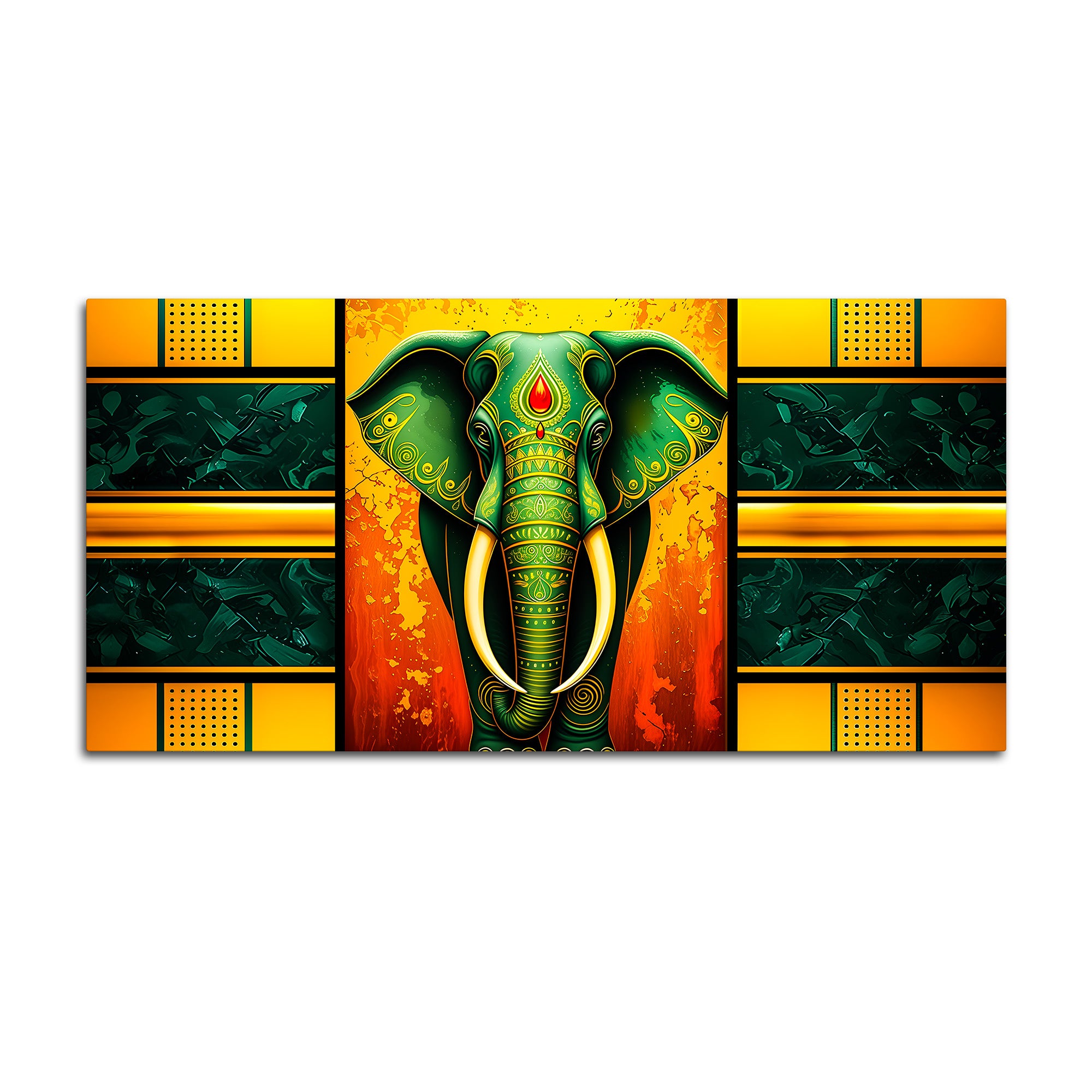 Luxury Elephant Wall Art Painting for Living Room Décor