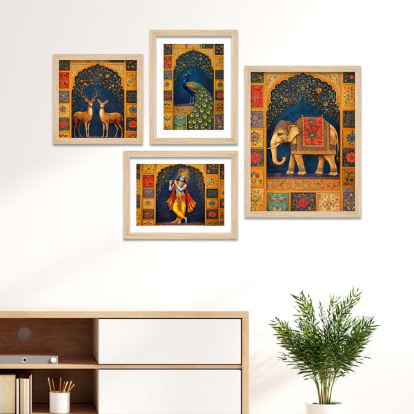 luxury-ethnic-wall-decor-frame-set-of-four