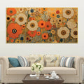 luxury-floral-garden-warm-orange-meadow-botanical-canvas-wall-painting