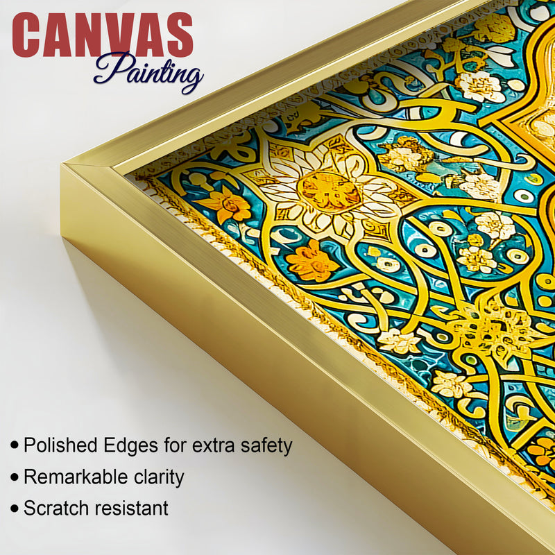 Luxury Floral Islamic Calligraphy Wall Painting