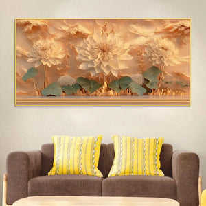 Luxury Floral Wall Art Canvas Wall Painting