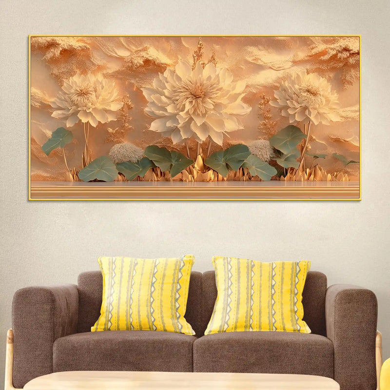 Luxury Floral Wall Art Canvas Wall Painting