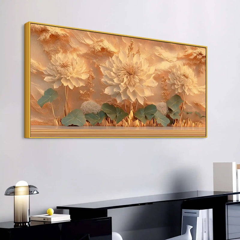 Luxury Floral Wall Art Canvas Wall Painting