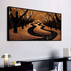 Luxury Forest Pathway Canvas Wall Painting for Interior Décor
