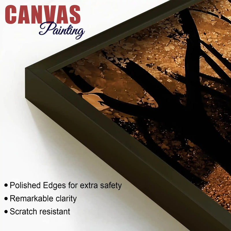 Luxury Forest Pathway Canvas Wall Painting for Interior Décor