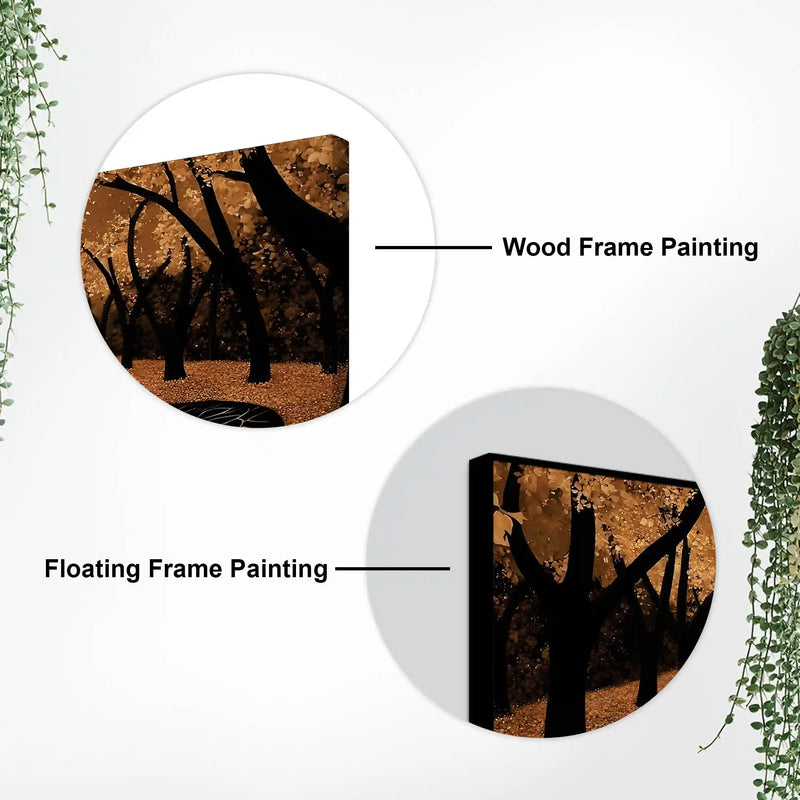 Luxury Forest Pathway Canvas Wall Painting for Interior Décor