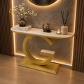 Luxury G Shape Console Table | Stylish Entryway Accent Table
