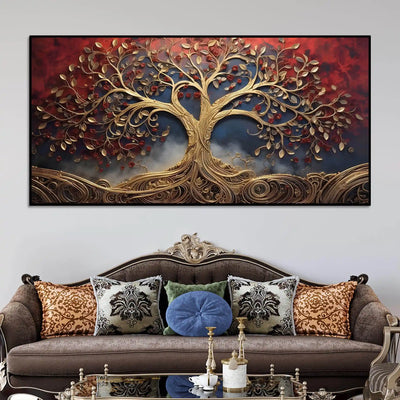 luxury-gold-tree-canvas-wall-art-abstract-nature-painting