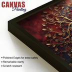 Luxury Gold Tree Canvas Wall Art Abstract Nature Painting