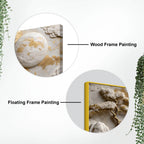 Luxury Golden Crane Zen Landscape 3D Canvas Wall Painting