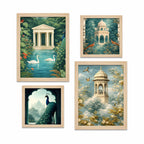 Luxury Heritage Garden Wall Art Frame Set of Four