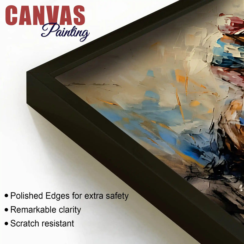 Luxury Horse Racing Canvas Painting for Modern Interiors