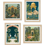 Luxury Indian Palace Wall Art Frame Set of 4