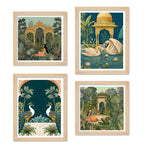 Luxury Indian Palace Wall Art Frame Set of 4
