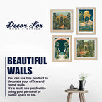 Luxury Indian Palace Wall Art Frame Set of 4