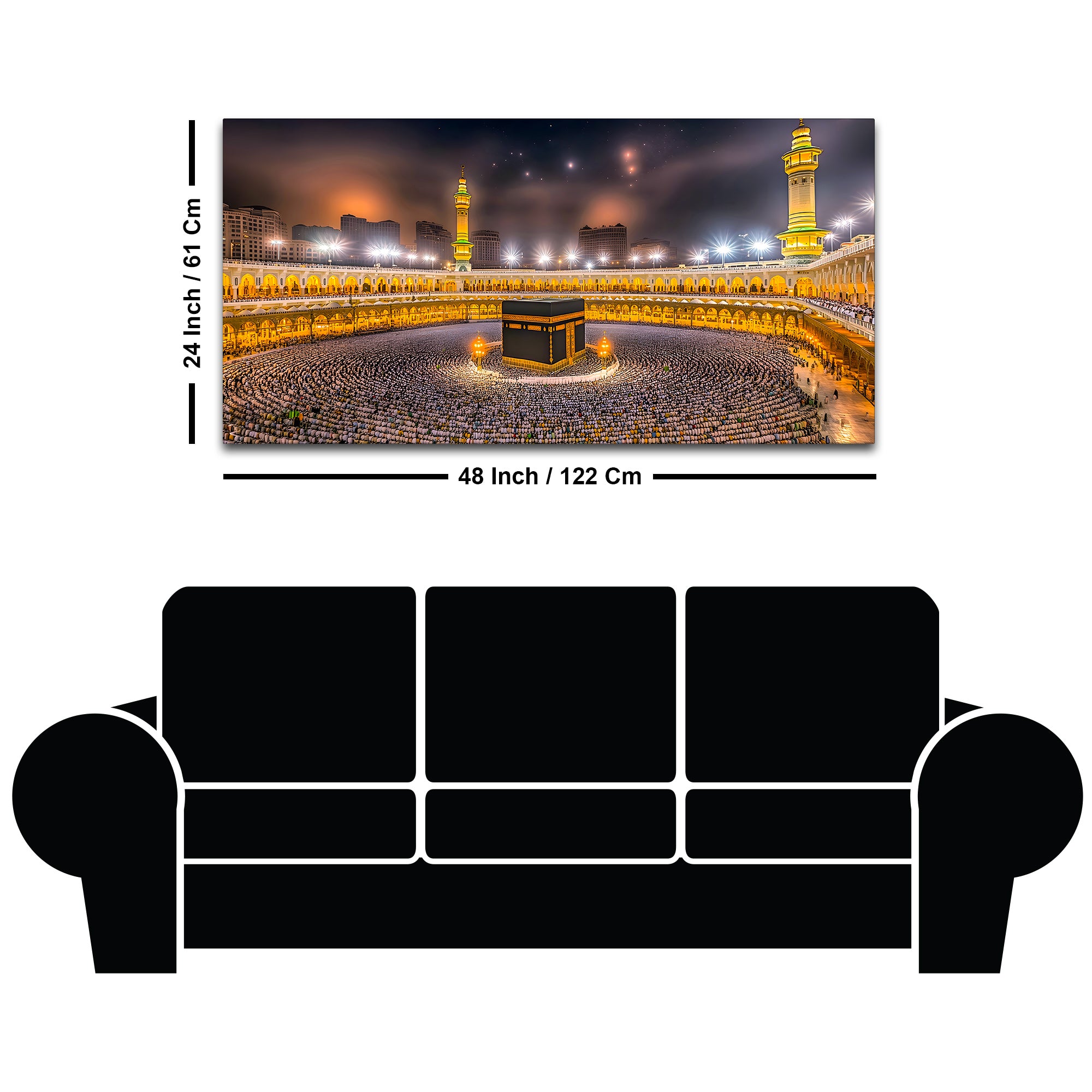 Luxury Kaaba Wall Painting for Décor