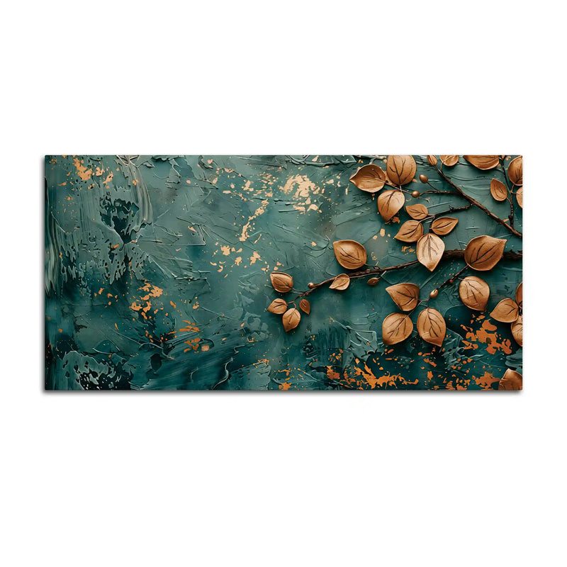 Luxury Leaf Canvas Wall Art Scenic Painting for Decor