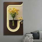 Luxury LED Wall Art Decor with Warm Backlight Design