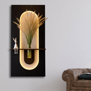 Luxury LED Wall Hanging Art with Soft Glow Lighting