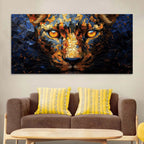 Luxury Lion Face Canvas Wall Painting for Interiors