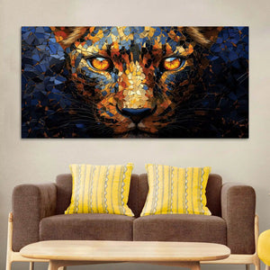 Luxury Lion Face Canvas Wall Painting for Interiors