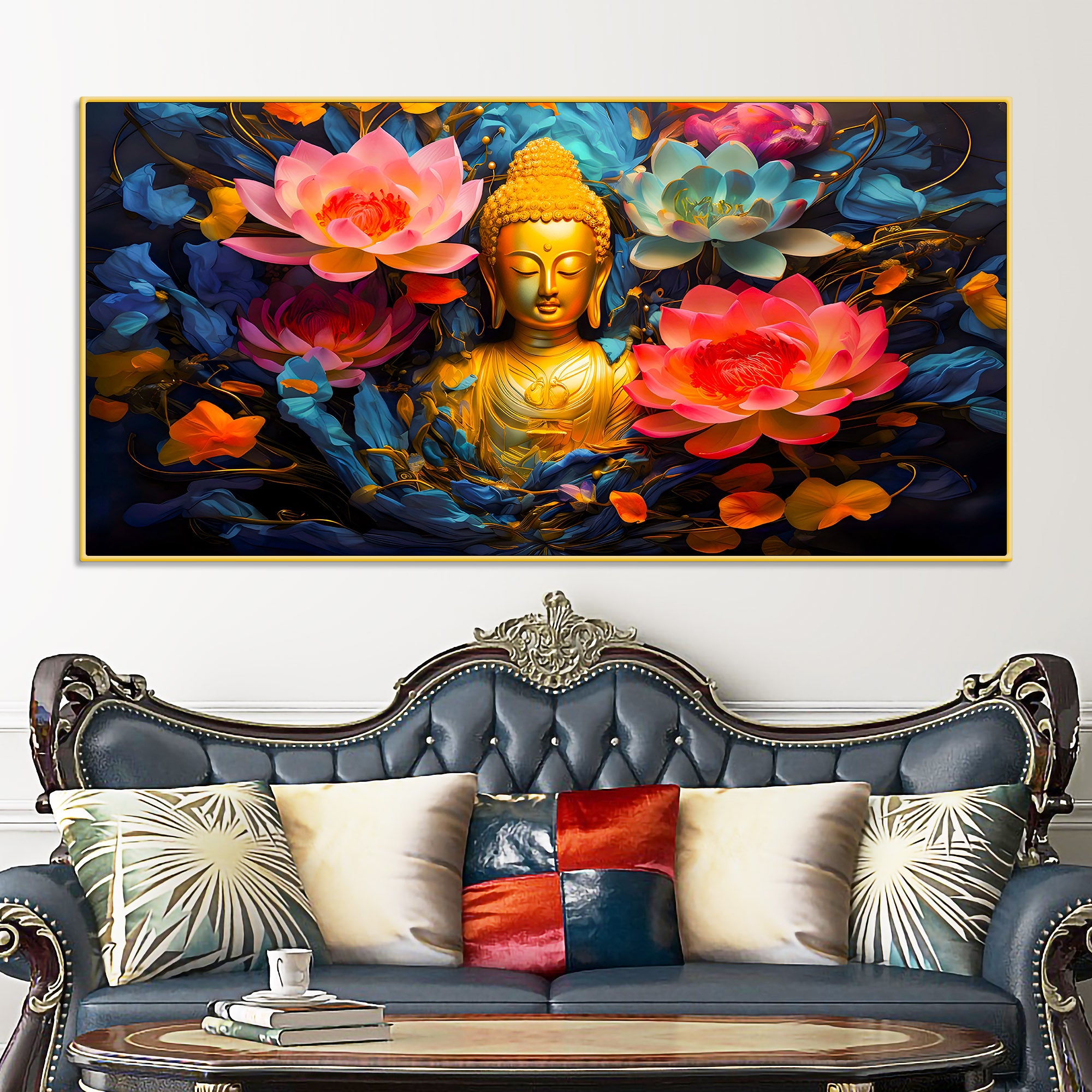 luxury-lord-buddha-wall-painting-for-bedroom-living-room