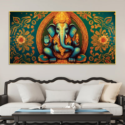 luxury-lord-ganesha-floral-wall-art-canvas-wall-painting-for-home