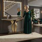 Luxury Marble Foyer Console Table with Origami