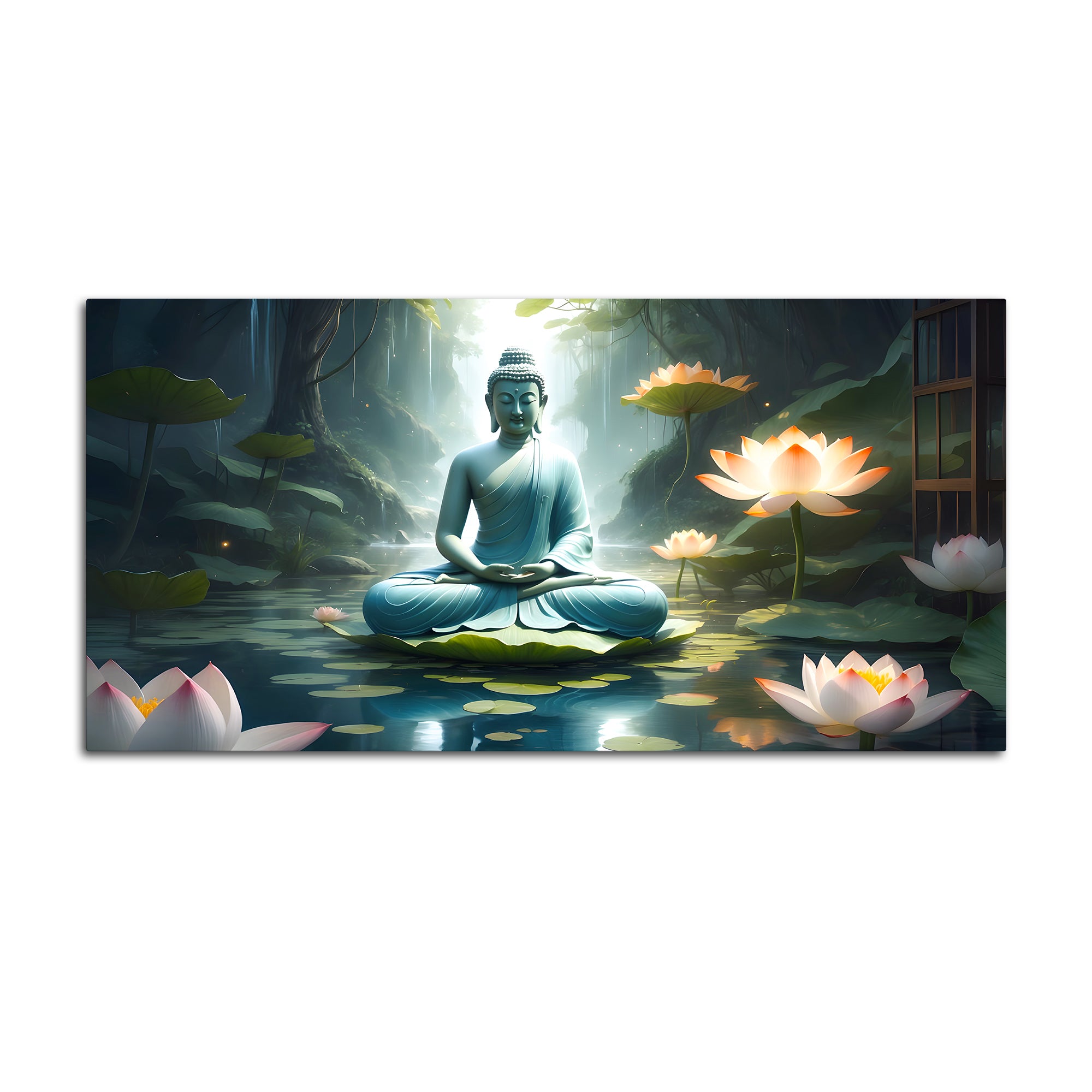 Luxury Modern Buddha Canvas Painting for Stylish Wall Décor
