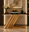 Luxury Modern Console Table with LED Lighting