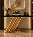Luxury Modern Console Table with LED Lighting