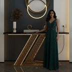 Luxury Modern Console Table with LED Lighting (SS 302)