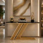 Luxury Modern Console Table with LED Lighting