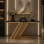 Luxury Modern Console Table with LED Lighting