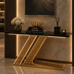 Luxury Modern Console Table with LED Lighting