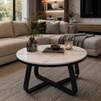 Luxury Modern Round Marble Center Table