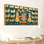 Luxury Nathdwara Shrinathji Krishna Wall Painting