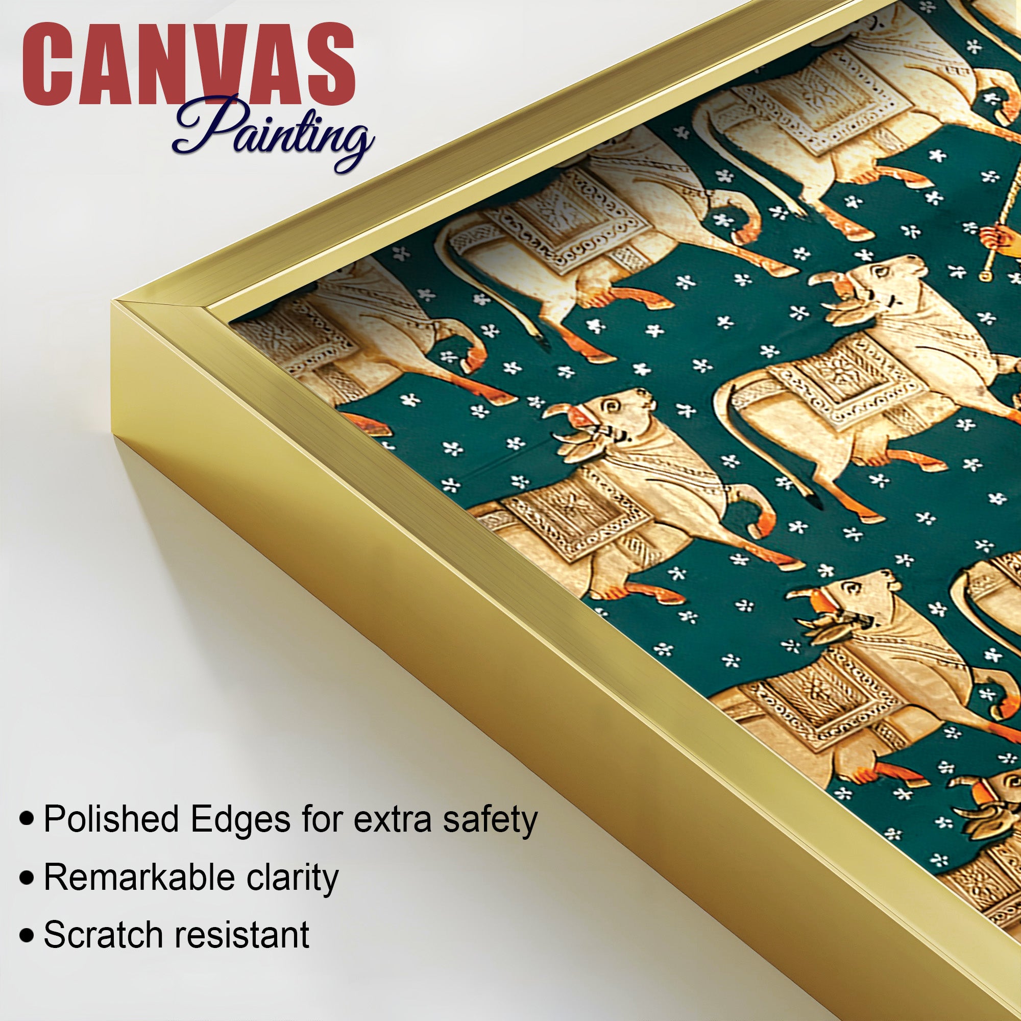 Luxury Nathdwara Shrinathji Krishna Wall Painting