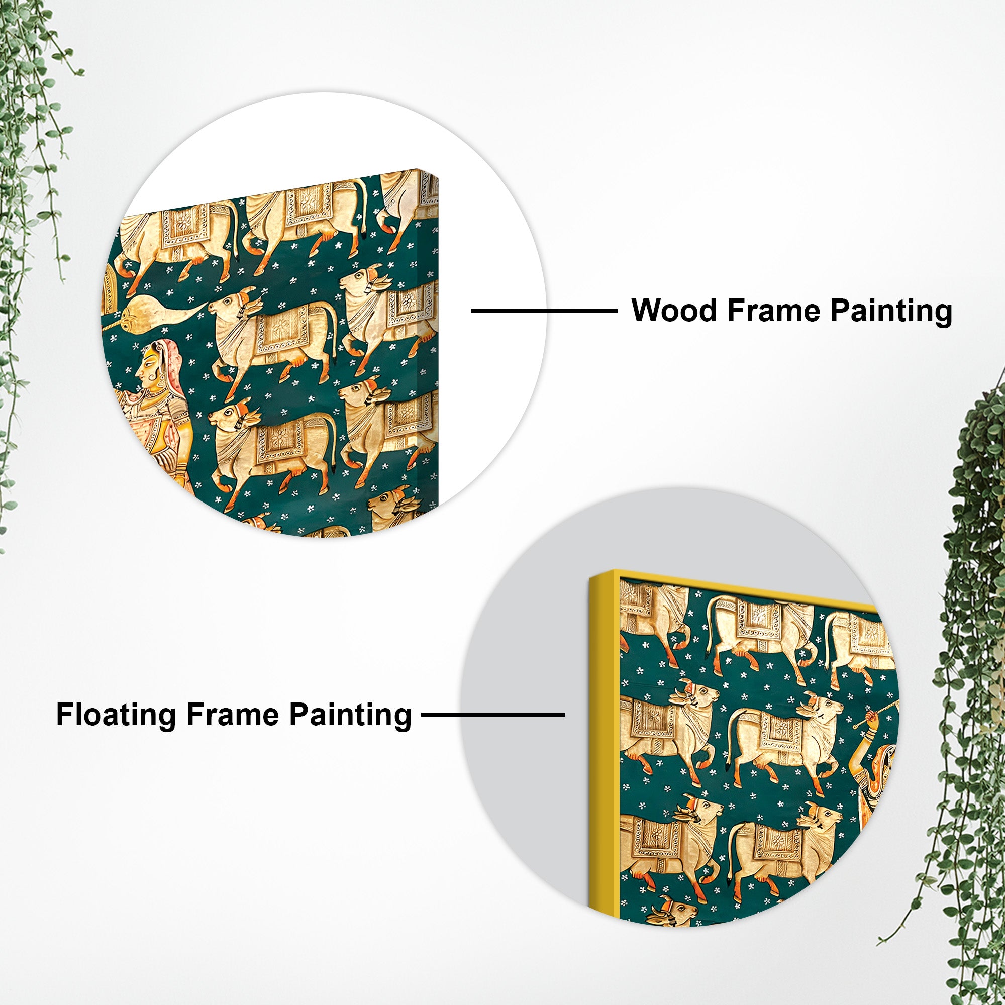 Luxury Nathdwara Shrinathji Krishna Wall Painting