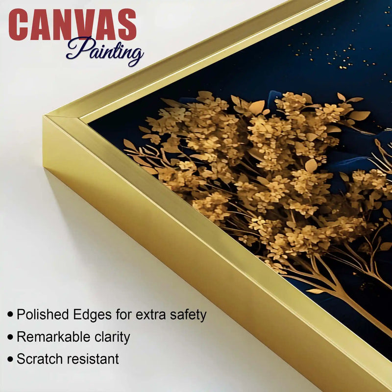 Luxury Nature Deer Canvas Painting for Decoration
