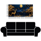 Luxury Nature Deer Canvas Painting for Decoration