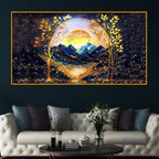 Luxury Nature Inspired Crystal Glass Wall Painting