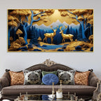 luxury-nature-inspired-deer-canvas-wall-painting