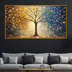 Luxury Nature Tree Crystal Glass Wall Painting