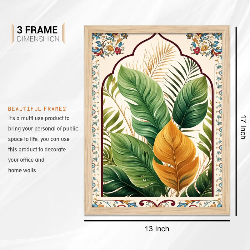 Luxury Nature Wall Art Frame Set of 6 for Home & Office
