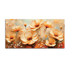 Luxury Peach Blossom Floral Canvas Wall Painting