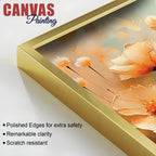 Luxury Peach Blossom Floral Canvas Wall Painting