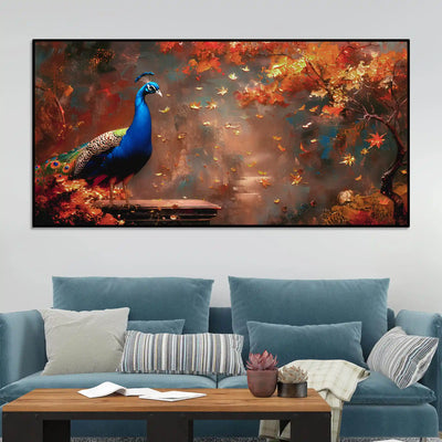 luxury-peacock-artwork-canvas-painting-for-modern-homes