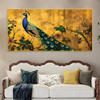 Luxury Peacock Canvas Wall Painting for Bedroom